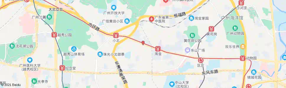 广州广东电视台_公交站地图_广州公交_妙搜公交查询2025