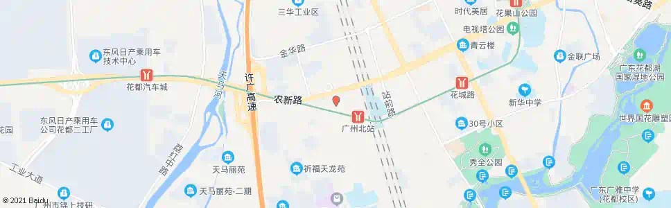 广州花都客运站_公交站地图_广州公交_妙搜公交查询2025