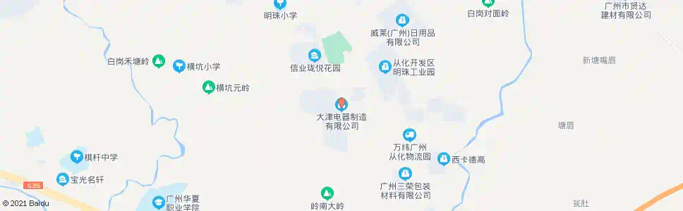 广州大津电器_公交站地图_广州公交_妙搜公交查询2025