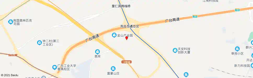 广州冼庄_公交站地图_广州公交_妙搜公交查询2025