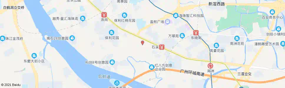 广州涌边街_公交站地图_广州公交_妙搜公交查询2025