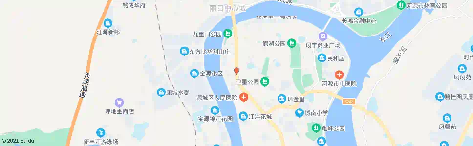 河源源城交警大队_公交站地图_河源公交_妙搜公交查询2025