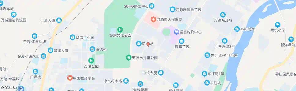河源市职工活动中心_公交站地图_河源公交_妙搜公交查询2025