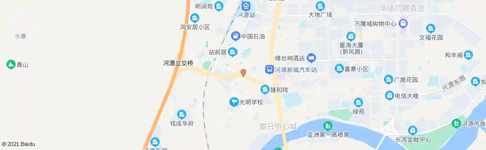 河源金沟湾市场_公交站地图_河源公交_妙搜公交查询2025