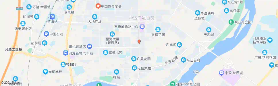 河源骏景花园_公交站地图_河源公交_妙搜公交查询2025