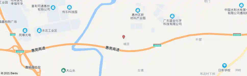 惠州福地村_公交站地图_惠州公交_妙搜公交查询2025