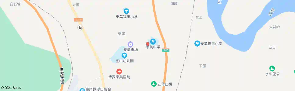 惠州泰美中学_公交站地图_惠州公交_妙搜公交查询2025