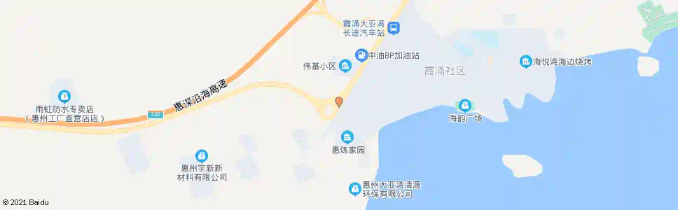 惠州石化区东门换乘站_公交站地图_惠州公交_妙搜公交查询2025