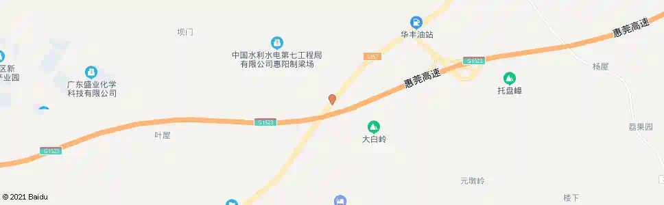 惠州大白村_公交站地图_惠州公交_妙搜公交查询2025