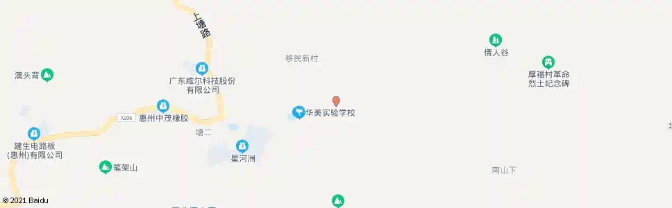 惠州横畲卫生站路口(三河)_公交站地图_惠州公交_妙搜公交查询2025