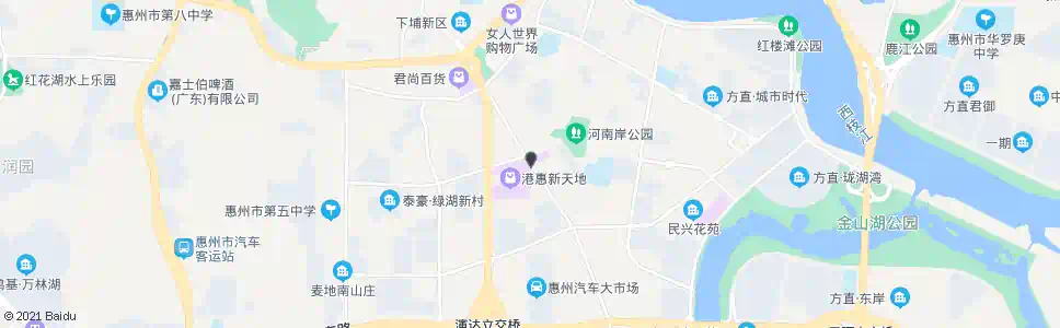 惠州港惠新天地_公交站地图_惠州公交_妙搜公交查询2025