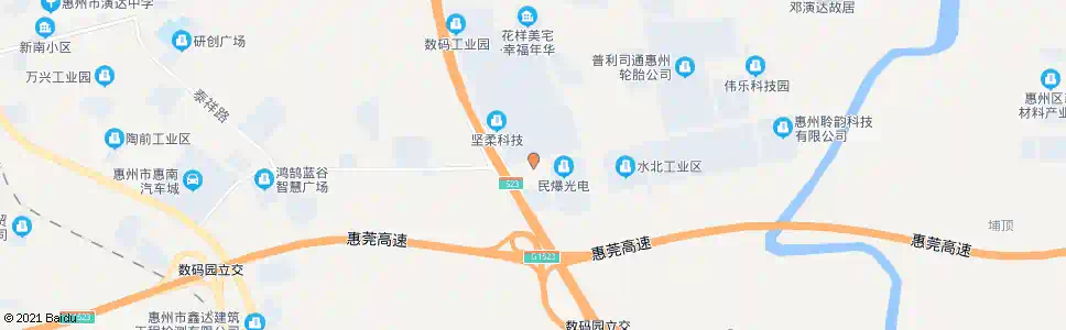 惠州金山工业园管委会_公交站地图_惠州公交_妙搜公交查询2025