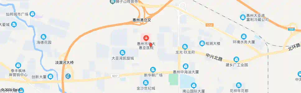 惠州惠亚医院_公交站地图_惠州公交_妙搜公交查询2025