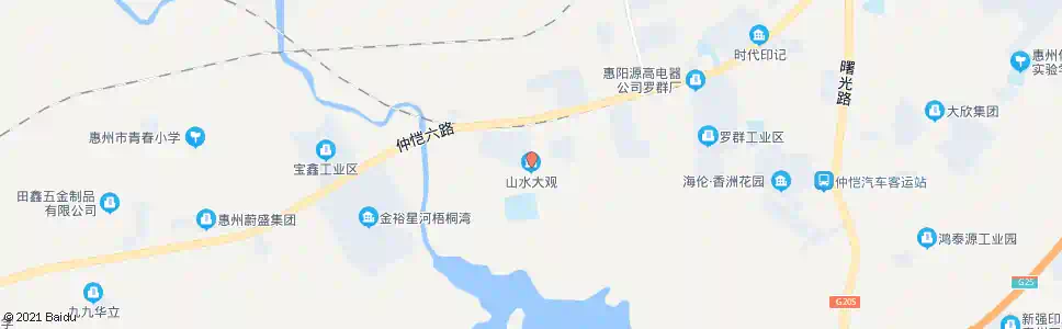 惠州五经山水大观_公交站地图_惠州公交_妙搜公交查询2025