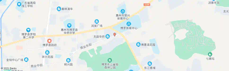 惠州富力现代广场_公交站地图_惠州公交_妙搜公交查询2025