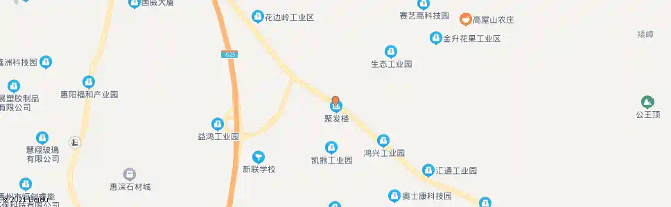 惠州花果村路口_公交站地图_惠州公交_妙搜公交查询2025
