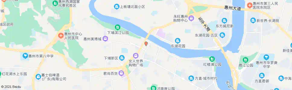惠州东江小学_公交站地图_惠州公交_妙搜公交查询2025