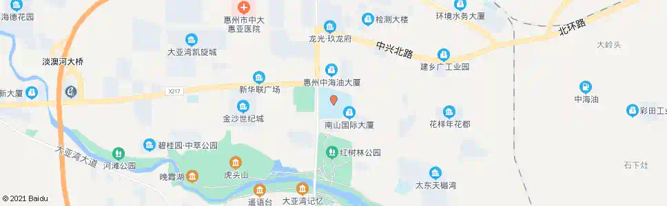 惠州大亚湾体育中心北_公交站地图_惠州公交_妙搜公交查询2025