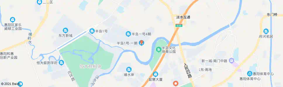 惠州半岛一号一期_公交站地图_惠州公交_妙搜公交查询2025