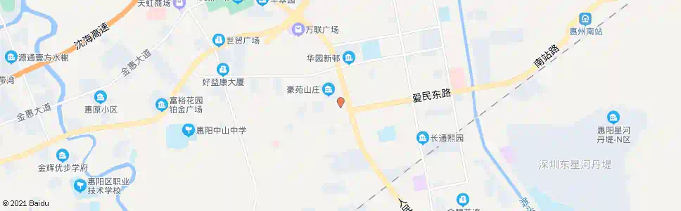 惠州长富花园_公交站地图_惠州公交_妙搜公交查询2025