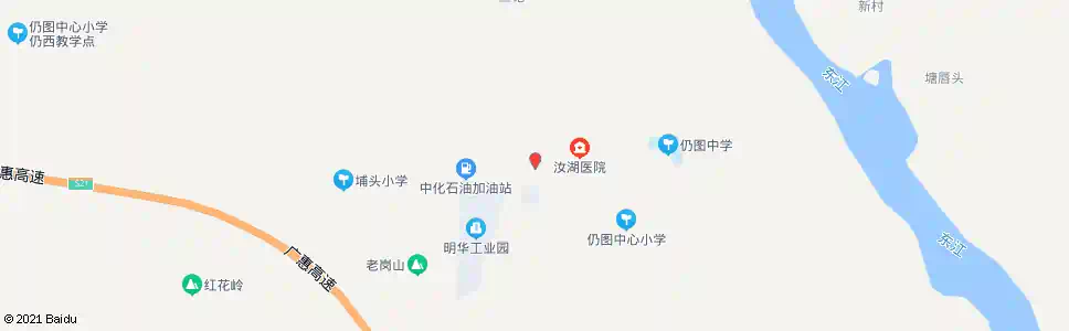 惠州仍图工作站_公交站地图_惠州公交_妙搜公交查询2025