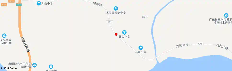 惠州田头村路口_公交站地图_惠州公交_妙搜公交查询2025