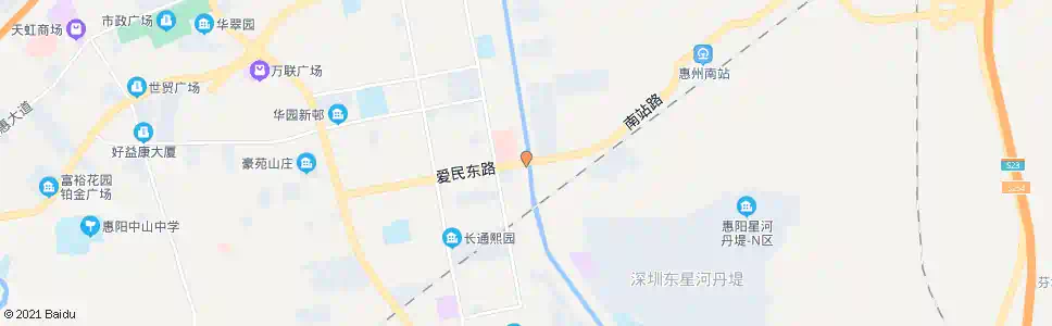 惠州爱民东路_公交站地图_惠州公交_妙搜公交查询2025
