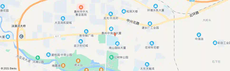 惠州体育广场北_公交站地图_惠州公交_妙搜公交查询2025