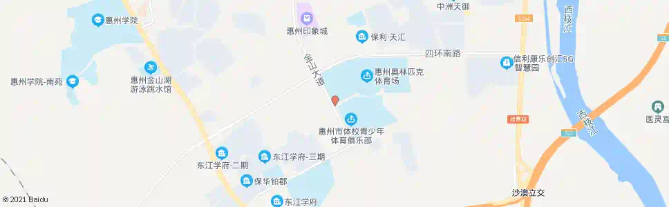惠州奥林匹克体育场(西门)_公交站地图_惠州公交_妙搜公交查询2025