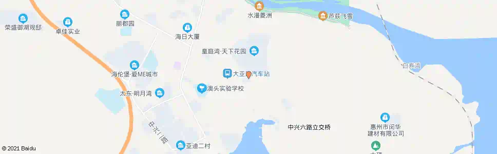 惠州澳头国土所_公交站地图_惠州公交_妙搜公交查询2025