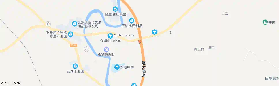 惠州永湖圆盘_公交站地图_惠州公交_妙搜公交查询2025