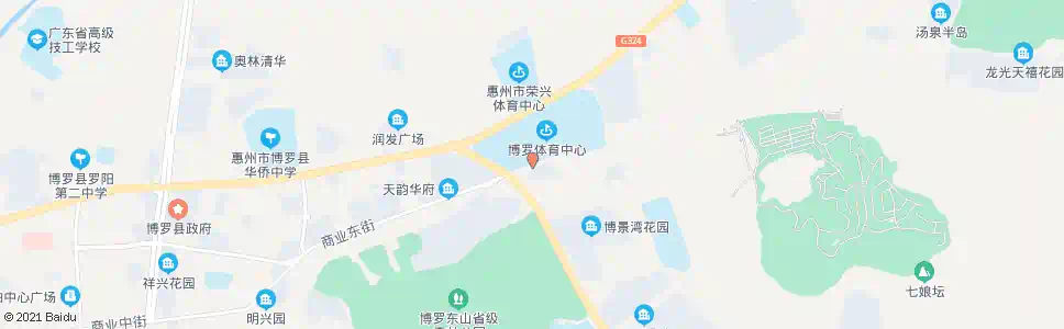 惠州博罗体育中心(南门)_公交站地图_惠州公交_妙搜公交查询2025
