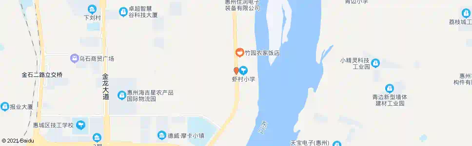惠州虾村小学_公交站地图_惠州公交_妙搜公交查询2025