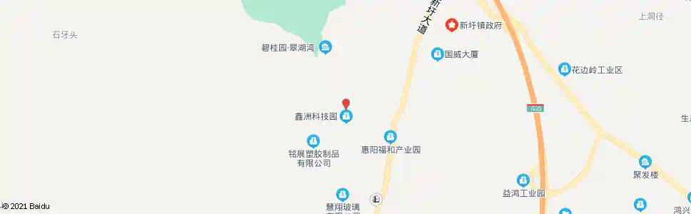 惠州光头村_公交站地图_惠州公交_妙搜公交查询2025