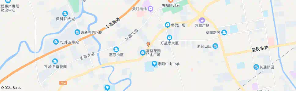 惠州中惠酒店_公交站地图_惠州公交_妙搜公交查询2025