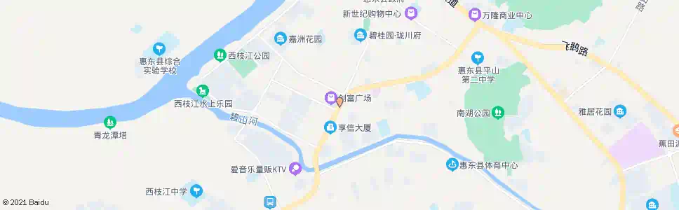 惠州创富广场_公交站地图_惠州公交_妙搜公交查询2025