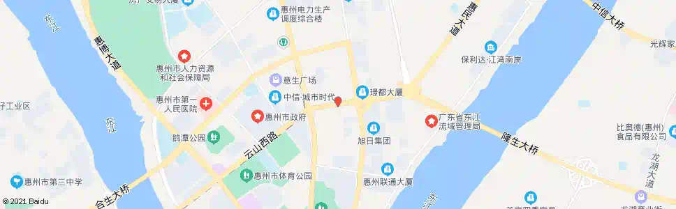 惠州云山东路_公交站地图_惠州公交_妙搜公交查询2025