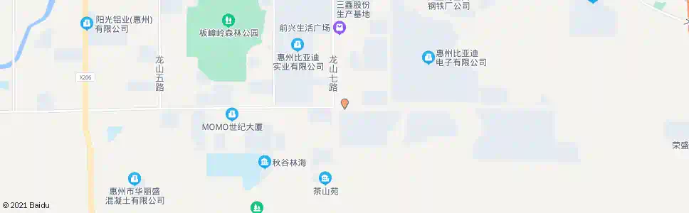 惠州茶山村路口(福鑫购物广场)_公交站地图_惠州公交_妙搜公交查询2025