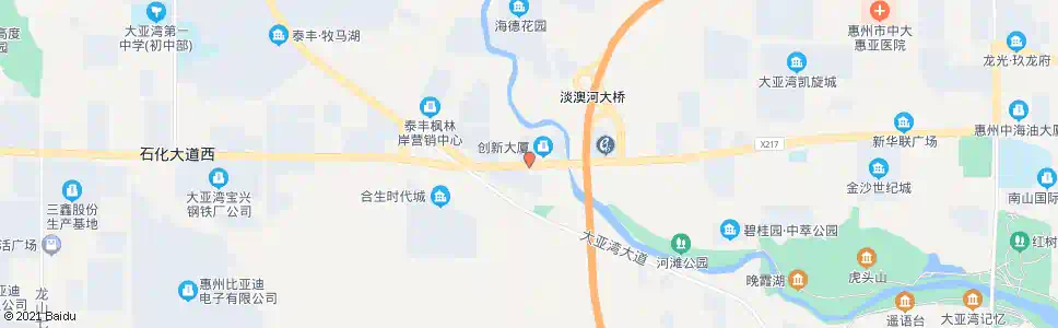 惠州大亚湾科技园(政务中心)_公交站地图_惠州公交_妙搜公交查询2025