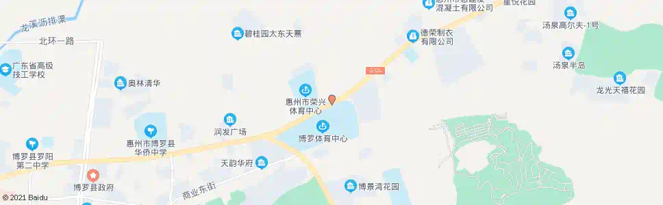惠州博罗体育中心(北门)_公交站地图_惠州公交_妙搜公交查询2025
