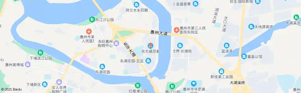 惠州东方威尼斯(旱桥路口)_公交站地图_惠州公交_妙搜公交查询2025