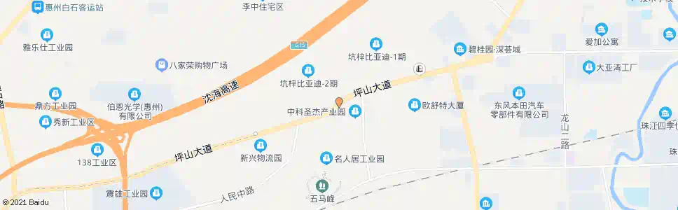 惠州田脚村_公交站地图_惠州公交_妙搜公交查询2025