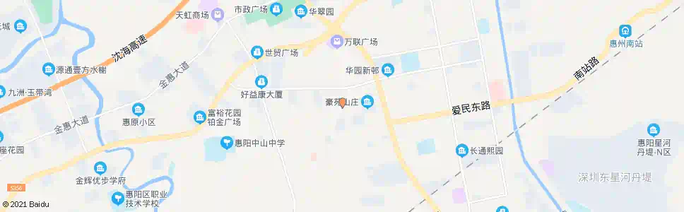 惠州康泰花园_公交站地图_惠州公交_妙搜公交查询2025