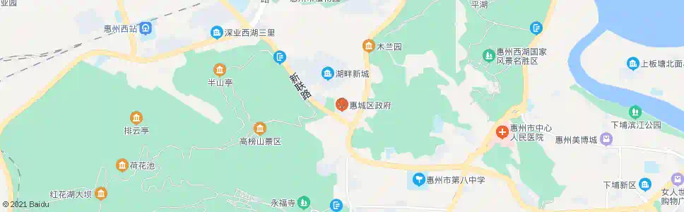 惠州惠城区政府_公交站地图_惠州公交_妙搜公交查询2025