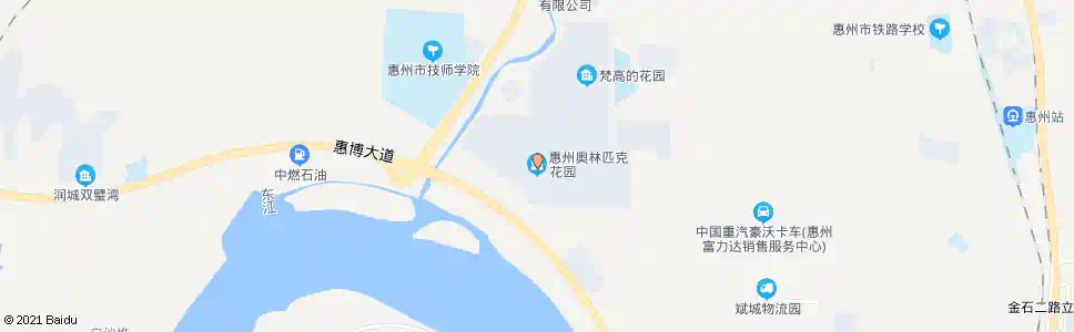 惠州奥林匹克花园_公交站地图_惠州公交_妙搜公交查询2025