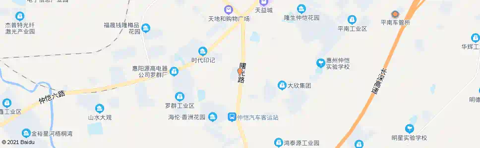 惠州金城花园南_公交站地图_惠州公交_妙搜公交查询2025