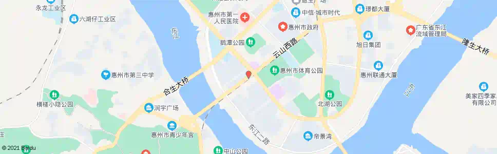 惠州惠州大桥北_公交站地图_惠州公交_妙搜公交查询2025