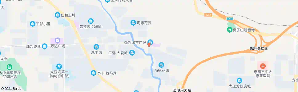 惠州碧桂园太东公园上城(海惠花园路口)_公交站地图_惠州公交_妙搜公交查询2025