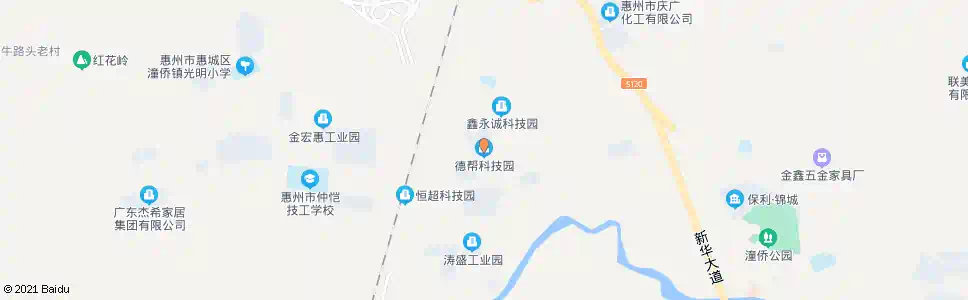 惠州德帮科技园_公交站地图_惠州公交_妙搜公交查询2025