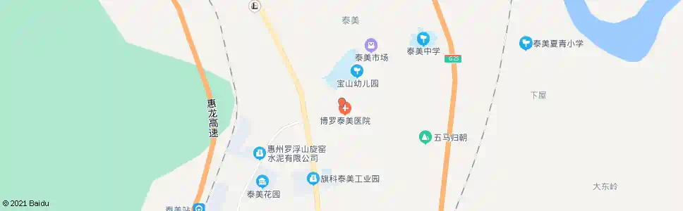 惠州泰美医院_公交站地图_惠州公交_妙搜公交查询2025